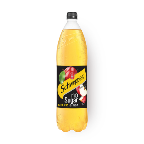 Schweppes carbonated no sugar apple