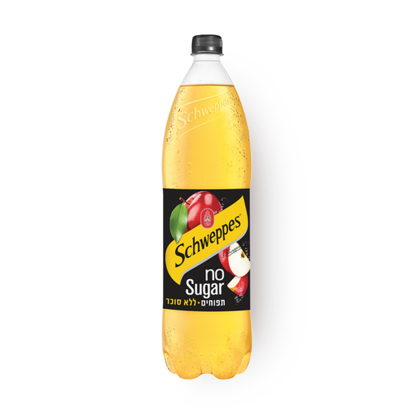 Schweppes carbonated no sugar apple