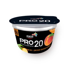 Danone Pro Peach flavored protein yogurt 0%