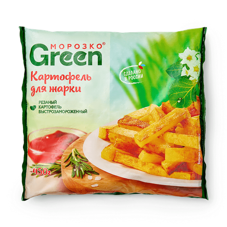 Картофель для жарки Green «Морозко» замороженный