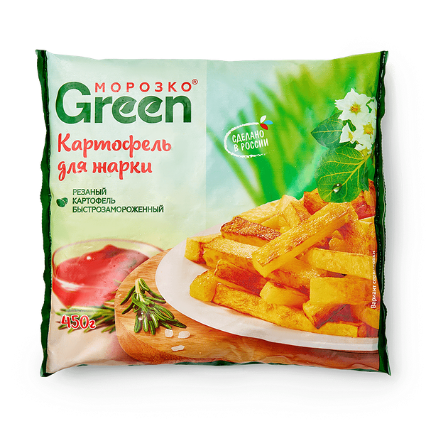 Карто­фель для жарки Green Мороз­ко