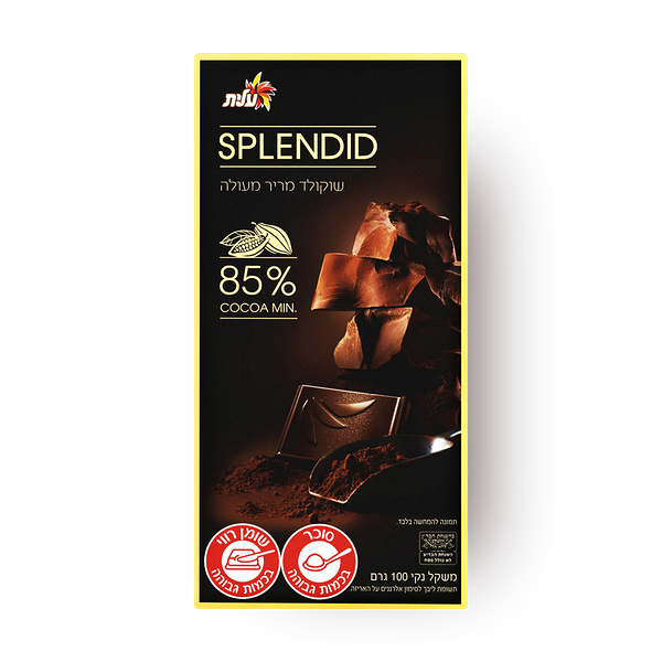 Splendid Dark chocolate bar 85%