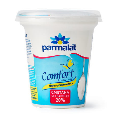 Сметана безлактозная 20% Parmalat Comfort