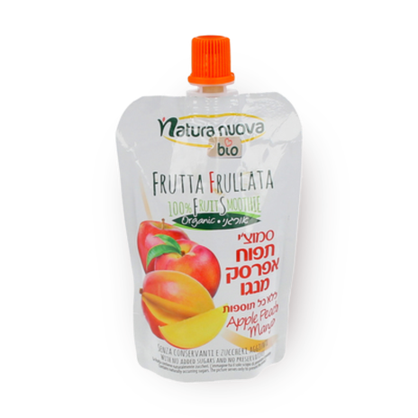 Natura Nouva Organic apple peach mango smoothie