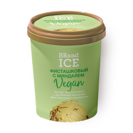 Мороженое веганское BRand Ice Vegan фисташковое с миндалём