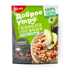 Грано­ла овсяная Увелка с клюквой-яблоком