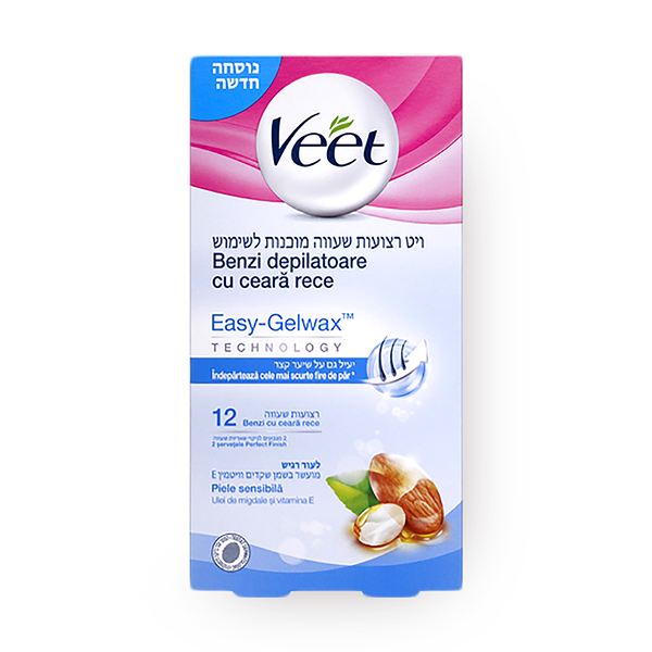 Veet רצועות שעווה לעור רגיש