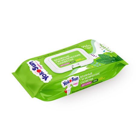 Салфетки влажные гигиенические детские YokoSun Eco
