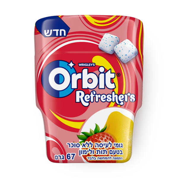 Orbit strawberry lemon without sugar chewing gum