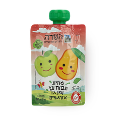 Organic apple and mango squeeze