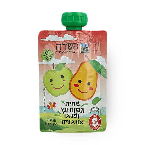 סקוויז תפוח עץ ומנגו אורגניים