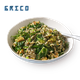 Spankorizo rice and spinach stew
