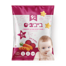 BabyBis Carrot and beet flavored cereal snack