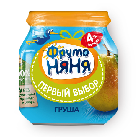 Пюре «ФрутоНяня» груша с 4 месяцев