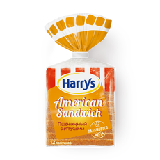 Хлеб Harry's American Sandwich пшенич­ный с отрубя­ми
