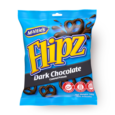 Flipz Dark chocolate coated pretzels