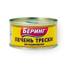 Печень трески По-мурмански «Беринг», 125 г — купить с доставкой из ...