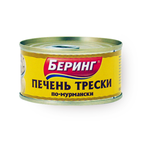 Печень трески По-мурмански «Беринг», 125 г — купить с доставкой из ...