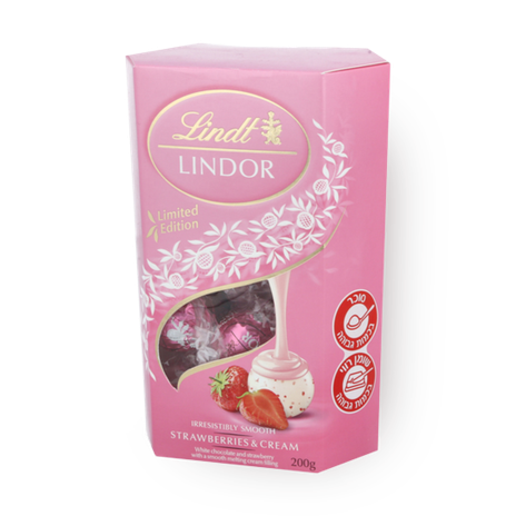 Lindt white choocolate with strawberries & cream