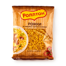 Макароны Рожки «Роллтон» №13, 400 г — купить с доставкой из Яндекс Лавки