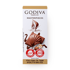 Godiva milk chocolate with hazelnut praline filling
