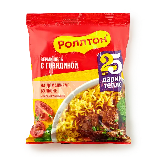Лапша Биг Ланч с говядиной в остром соусе, 90 г — купить с доставкой из ...