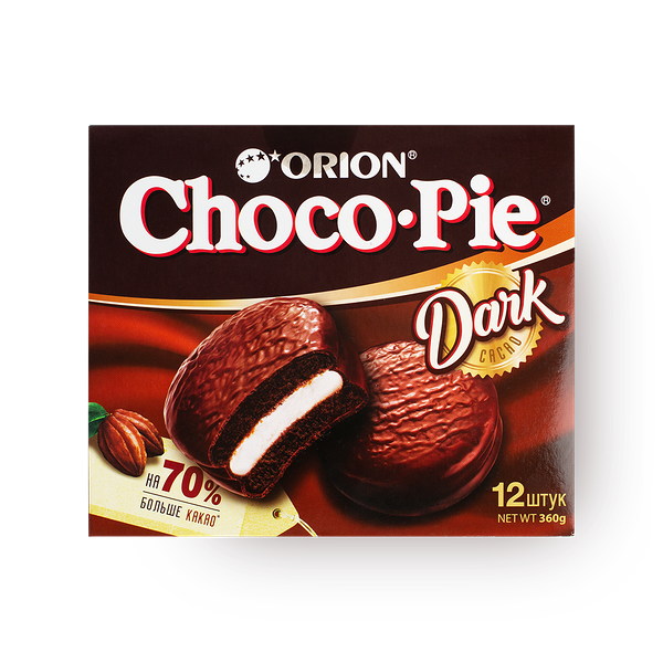Печенье Choco Pie Dark Orion в глазури