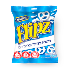 Flipz White fudge coated pretzels