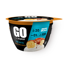 GO Creamy yogurt 0% banana caramel