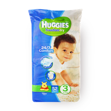 Huggies Freedom Dry diapers, size 3