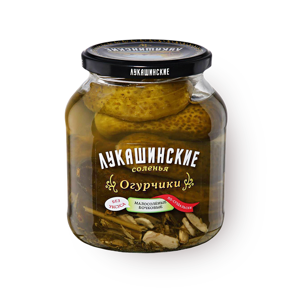 Огурцы малосольные По-суздальски «Лукашинские соленья» бочковые