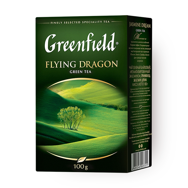 Чай зелёный Flying Dragon Greenfield листовой