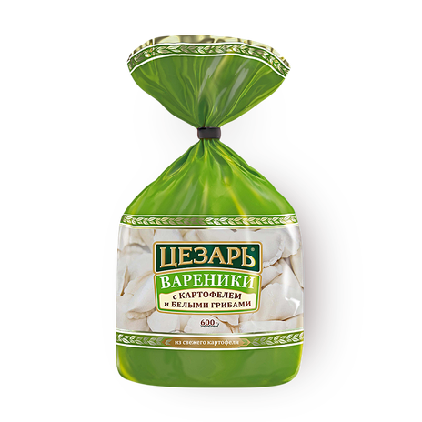 Вареники с картофелем и белыми грибами «Цезарь»