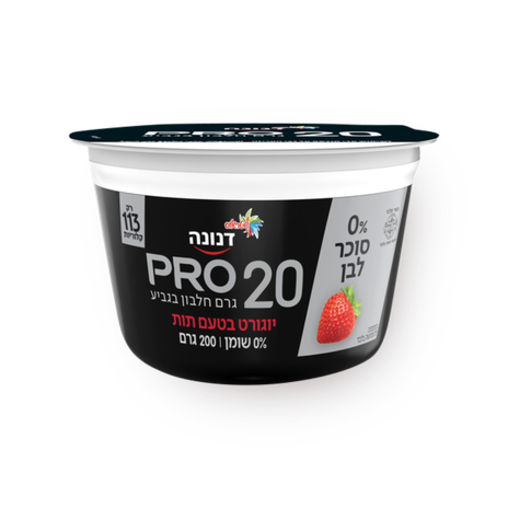 Danone Pro strawberry 0% white sugar