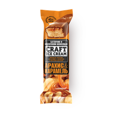 Мороженое Craft Ice Cream арахис и карамель в молочном шоколаде 80 г ...