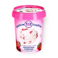 Мороже­ное Baskin Robbins Клубнич­ное отлич­ное