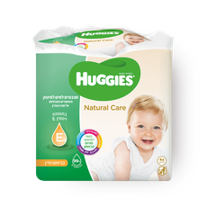 Huggies Natural Care Gently scented Wipes with Vitamin E, 4 Pack