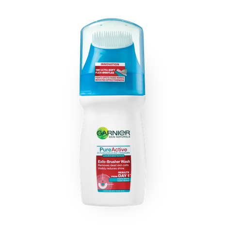 GARNIER Pure Active series deep cleansing gel with brush