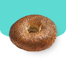 Poppy seed bagel 3 pcs