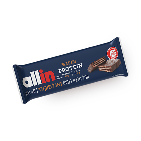 allin Protein Wafer Double Chocolate Flavor