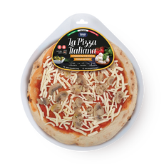 Pizza with added mushrooms and truffle mushroom flavor