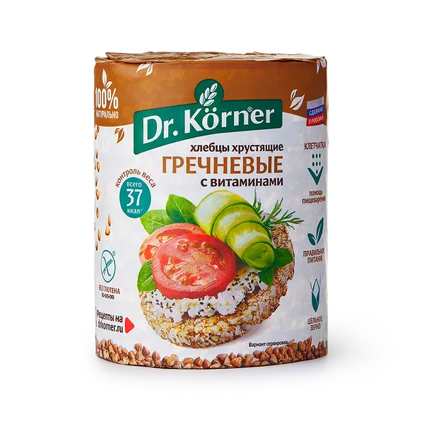 Хлебцы карамельные Dr. Korner, 90 г — купить с доставкой из Яндекс Лавки