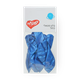 Bag of 10 metallic-blue balloons