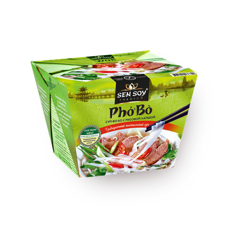 Суп Sen Soy Pho Bo с рисовой лапшой