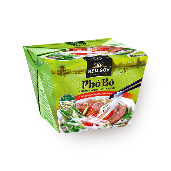 Суп Sen Soy Pho Bo с рисовой лапшой