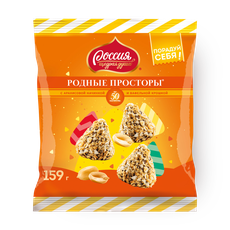 Конфеты «Россия - щедрая душа!» Родные просторы с вафельной крошкой ...