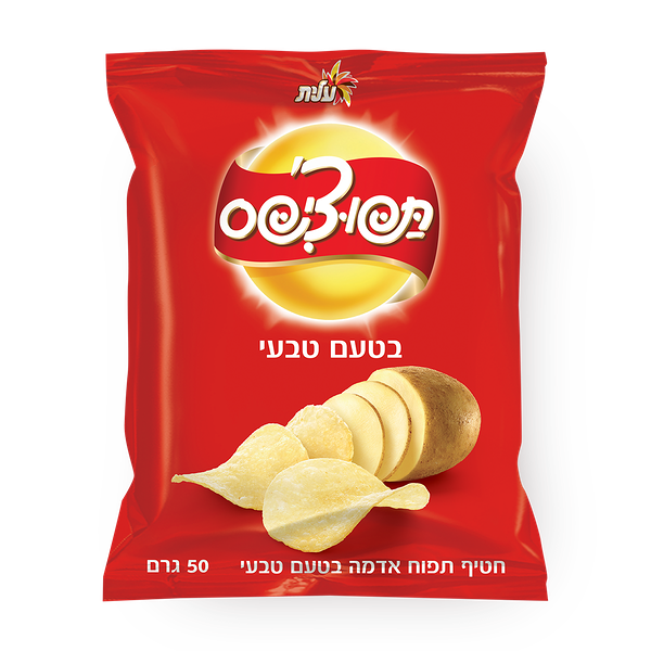 חטיף תפוצ'יפס בטעם טבעי