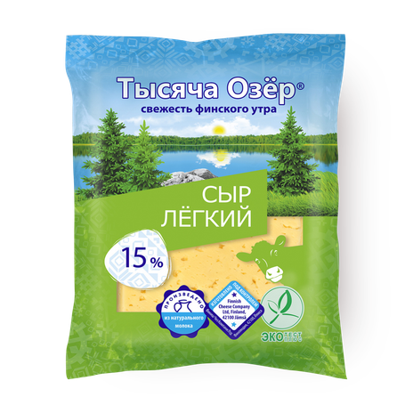 Сыр лёгкий «Тысяча Озёр» 15%