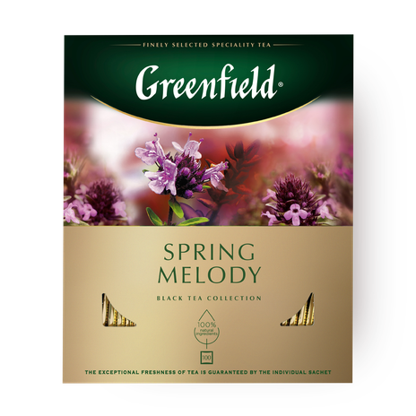 Чай чёрный Spring Melody Greenfield в пакетиках
