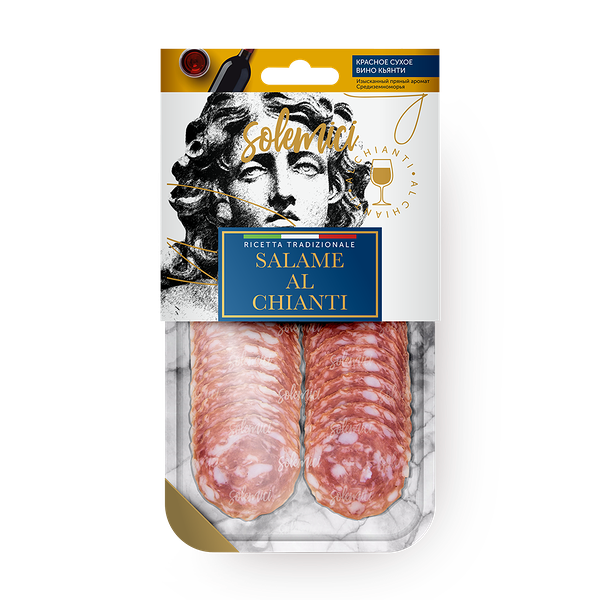 Колбаса салями Solemici Al Chianti сыровяленая нарезка
